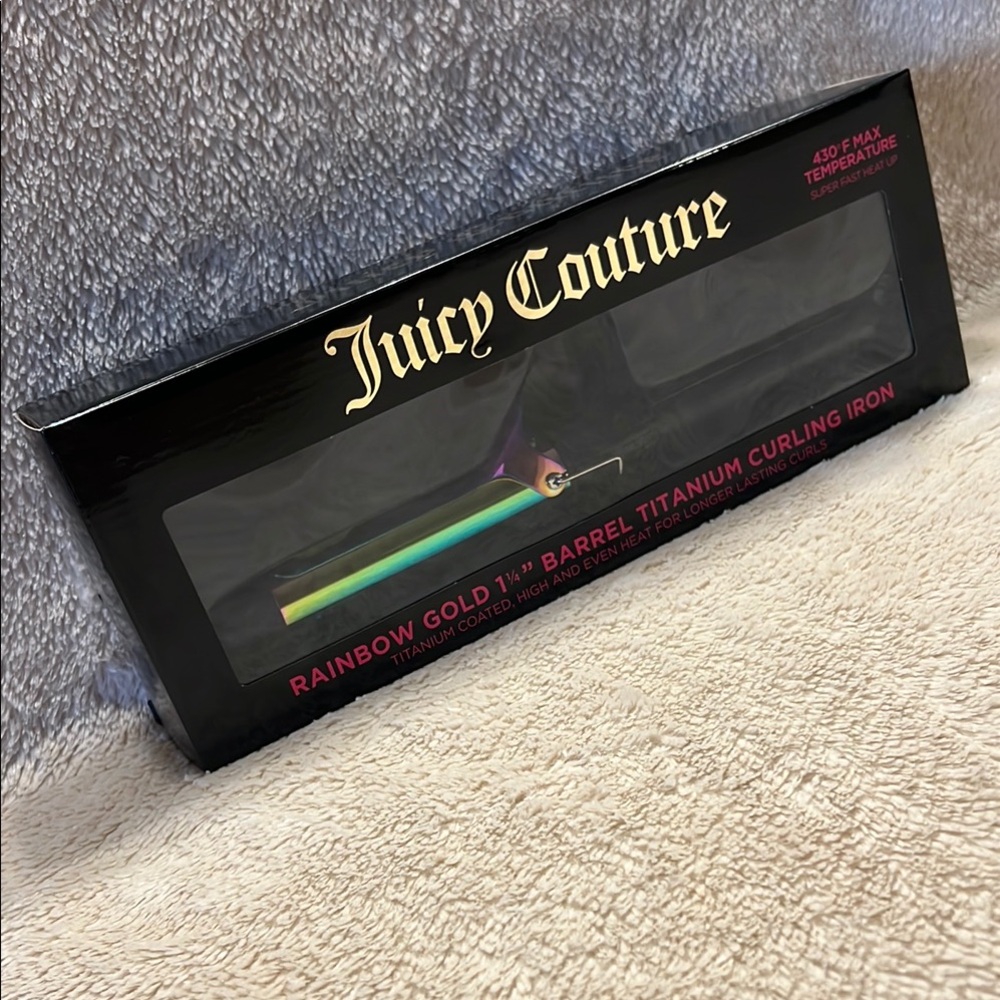 JUICY COUTURE Rainbow Gold Titanium Curling Iron